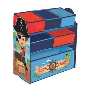 Organizér na hračky Pirát – 6 plátěných boxů