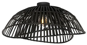 Orientální bambusové stropní svítidlo černé 62 cm