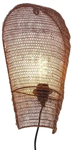 Orientální bronzová nástěnná lampa 45 cm