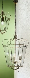 ORION závěsné svítidlo 3xE14, antik/zlato, Ø45 cm, výška 65 cm