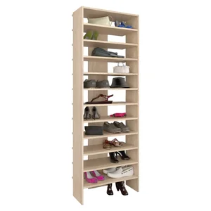 OSKI – vysoký regál s botníkem, dub sonoma