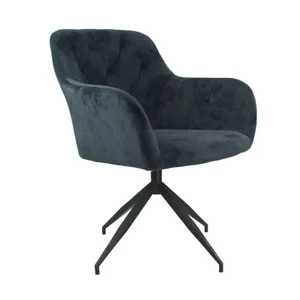 Otočná židle VELEZA NEW tmavě šedá Velvet