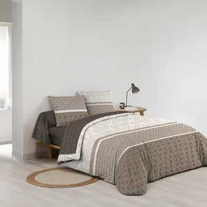 Pacha – hnědé bavlněné povlečení 6dílný set 240×220 cm