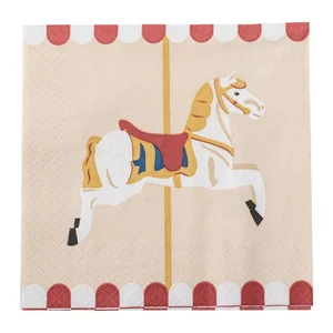 Papírové ubrousky Merry-go-round, 20 ks, 33x33 cm