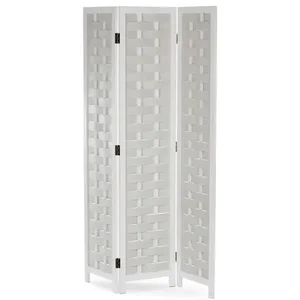 Paraván dřevěný EF-L186 WT bílý