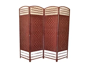 Paravan provázkový mahagon 4 díly