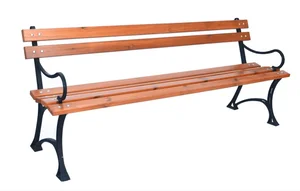 Parková lavička s opěradlem a područkami FSC