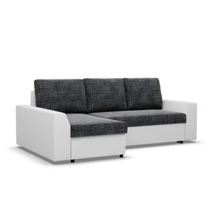 PAUL rohová rozkládací sedačka – látka + eko-kůže, levá/pravá varianta