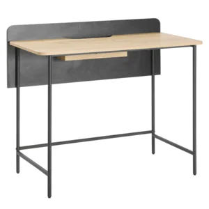 PC stůl KOMPUS dub/černá