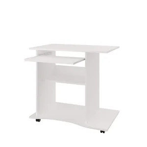 PC stůl NEJBY LYLE s výsuvnou deskou, bílý