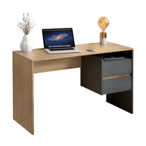 PC stůl TULIO NEW – dub artisan/grafit