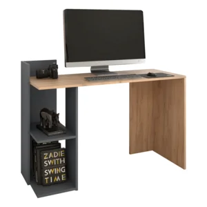 PC stůl ZINO NEW dub craft zlatý/grafit