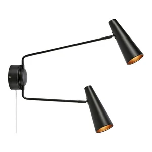 Peak: černé nástěnné svítidlo od Markslöjd