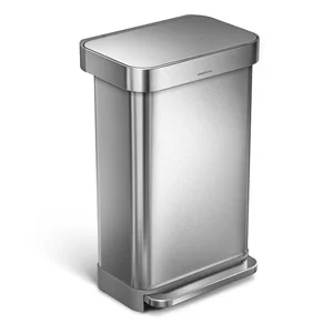 Pedálový koš z nerezové oceli 45 l – simplehuman
