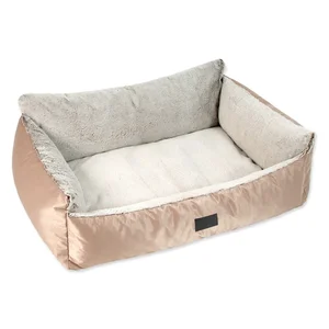 Pelíšek pro psa Dog Fantasy Lux Platinum 100x70 cm (zlatý) – Plaček Pet Products