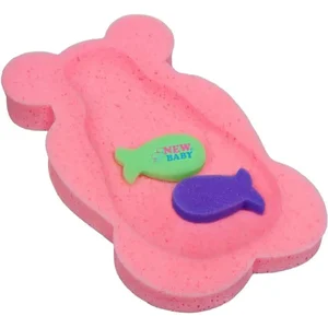 Pěnová podložka do vany Maxi – medvěd, růžová