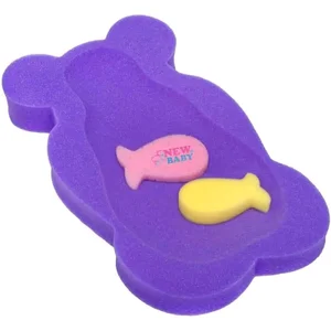 Pěnová podložka na koupání New Baby Maxi medvěd, fialová