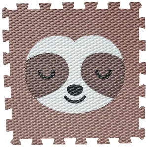 Pěnové puzzle Minideckfloor Lenochod Hnědý 340x340 mm