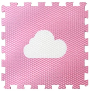 Pěnové puzzle Minideckfloor s mráčkem růžové 340x340 mm