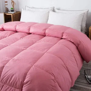 Péřová přikrývka Comfort růžová 140x200 cm