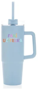 Personalizovaná termoska s průhledným víčkem pro učitele