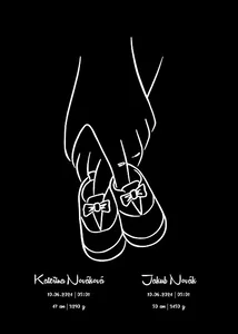 Personalizovaný plakát s radostnou zprávou 30x40 cm