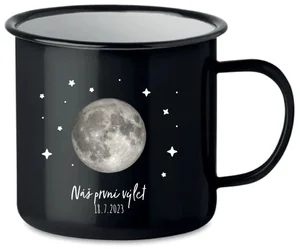 Personalizovaný retro plecháček s měsíčními fázemi