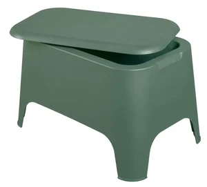 PETRA plastový stůl s úložným prostorem – avokádová zelená