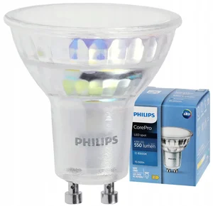 Philips CorePro GU10 LED žárovka - 4,9W, 550 lm - Chladná bílá