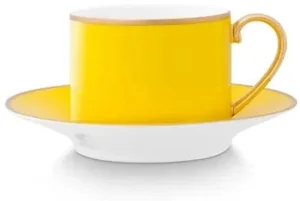 Pip Studio Chique Šálek s Podšálkem 200ml Žlutý