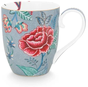 Pip Studio Flower Festival XL hrnek 440ml modrý