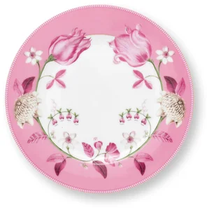 Pip Studio Jolie Tulip Talíř 23cm Růžový