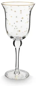 Pip Studio Royal Winter Stars Gold Sklenice na víno 365ml