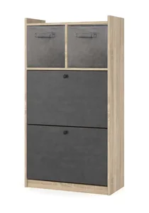 PIZZO Výklopný botník – dub sonoma