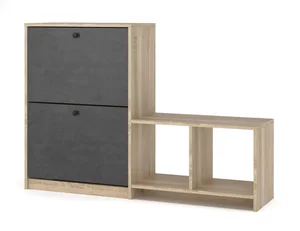 PIZZO Výklopný botník – dub sonoma