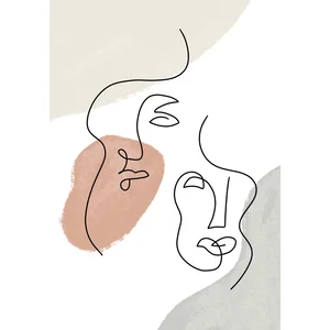 Plakát Two Faces 29x41 cm od Veroniky Boulové