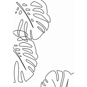 Plakát Veronika Boulová Monstera 29x41 cm