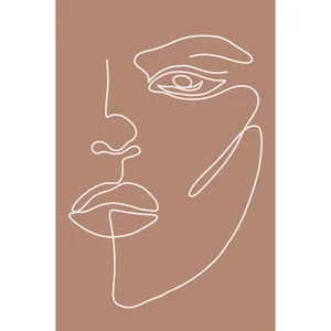Plakát Woman Face 29x41 cm od Veroniky Boulové