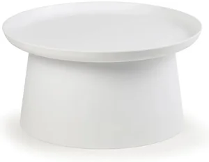 Plastový odkládací stolek FUNGO 70 cm bílý