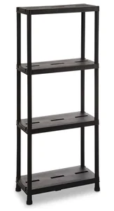 Plastový regál UNIVERSAL PRO 63-4 – černý