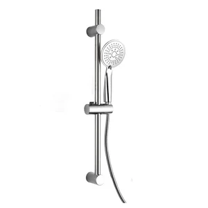 Plastový sprchový set – matně stříbrný, 70 cm s ruční sprchou Hydro