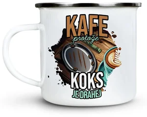 Plecháček Káva 300 ml s vtipným motivem