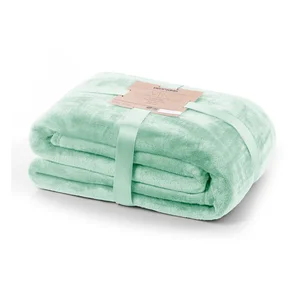 Pléd DecoKing Mic, světle zelený, 220 × 200 cm