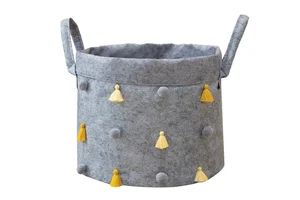 Plstěný košík NN01055 šedý