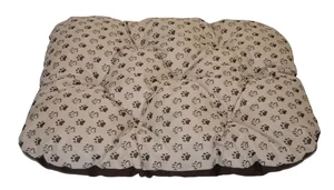Podložka pro psy 80 × 60 cm, voděodolná, zaoblená – tlapka béžová