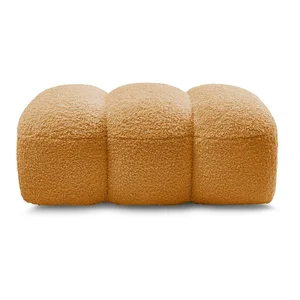 Podnožka Bouclé Hořčicová Hippolyte