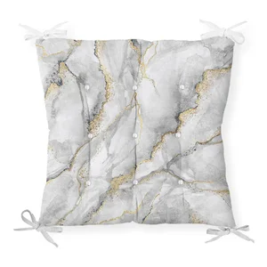Podsedák Marble Gray Gold 40x40 cm