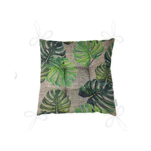 Podsedák na židli Minimalist Cushion Covers – Zelené listy banánovníku, 40×40 cm