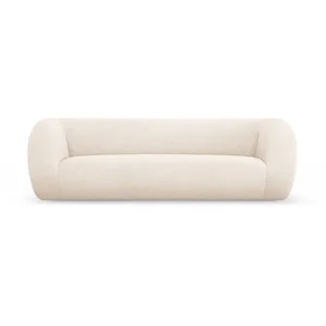 Pohovka bouclé krémová, 230 cm – Cosmopolitan Design
