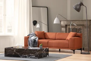 Pohovka LINSON 3místná, oranžová